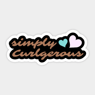 Simply Curlgeous v2 Sticker